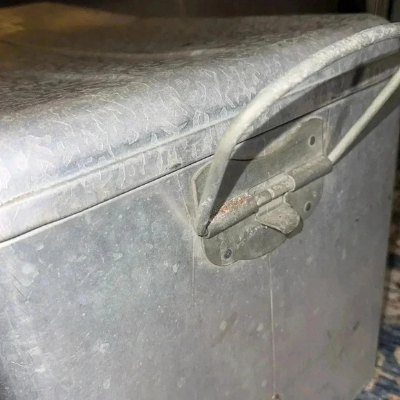 VINTAGE 1950’s ICONIC Cronstroms Pepsi Cola Logo Cooler Aluminum Ice Box Chest - Picture 10 of 16